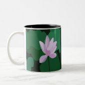 Tasse 2 Couleurs Fleur de Lotus Rose (Gauche)
