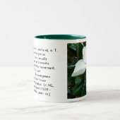 Tasse 2 Couleurs Fleur de magnolia (Centre)