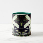 Tasse 2 Couleurs Fleur de Magnolia blanche personnalisée (Centre)