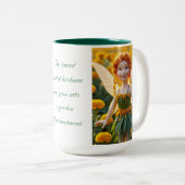 Tasse 2 Couleurs Fleur de Marigold (Devant droit)