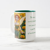 Tasse 2 Couleurs Fleur de Marigold (Devant gauche)