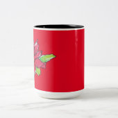 Tasse 2 Couleurs Fleur de Noël (Centre)