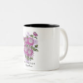 Tasse 2 Couleurs Fleur de novembre mignonne (Devant droit)