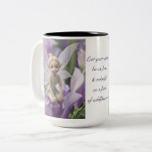 Tasse 2 Couleurs Fleur de pois doux (Devant gauche)