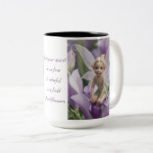 Tasse 2 Couleurs Fleur de pois doux (Devant droit)