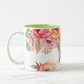 Tasse 2 Couleurs fleur de printemps (Gauche)