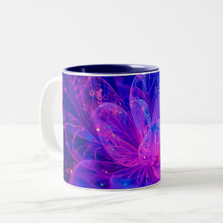 Tasse 2 Couleurs Fleur de Verre Givré