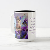 Tasse 2 Couleurs Fleur d'Iris (Devant gauche)