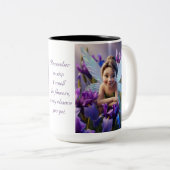 Tasse 2 Couleurs Fleur d'Iris (Devant droit)