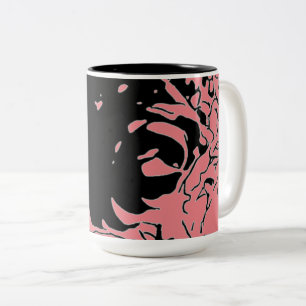 Tasse 2 Couleurs Fleur Doodle