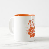 Tasse 2 Couleurs Fleur d'orange (Devant gauche)