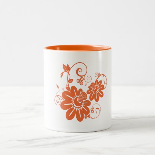 Tasse 2 Couleurs Fleur d'orange (Centre)