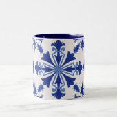 Tasse 2 Couleurs Fleur d'organisation (Centre)