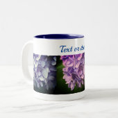 Tasse 2 Couleurs Fleur douce Hydrangea personnalisée (Devant gauche)