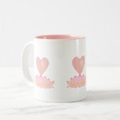 Tasse 2 Couleurs Fleur et Coeur de Lotus (Devant gauche)