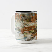Tasse 2 Couleurs Fleur Exotique (Devant gauche)