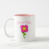 Tasse 2 Couleurs Fleur fille (Gauche)