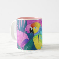 Fleur/Haawaïen/Tropical/perroquet 