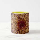 Tasse 2 Couleurs Fleur jaune-orange (Centre)