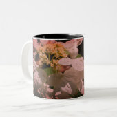 Tasse 2 Couleurs Fleur Lacecap Hydrangea Personnalisée (Devant gauche)
