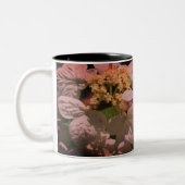 Tasse 2 Couleurs Fleur Lacecap Hydrangea Personnalisée (Gauche)