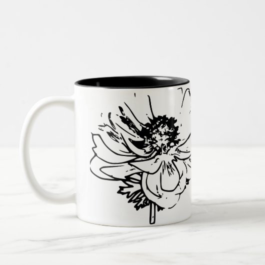 Tasse 2 Couleurs Fleur naturel (Gauche)