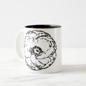 Tasse 2 Couleurs Fleur naturel (Devant gauche)