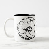 Tasse 2 Couleurs Fleur naturel (Gauche)