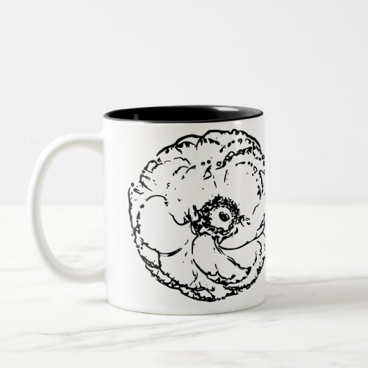 Tasse 2 Couleurs Fleur naturel (Gauche)