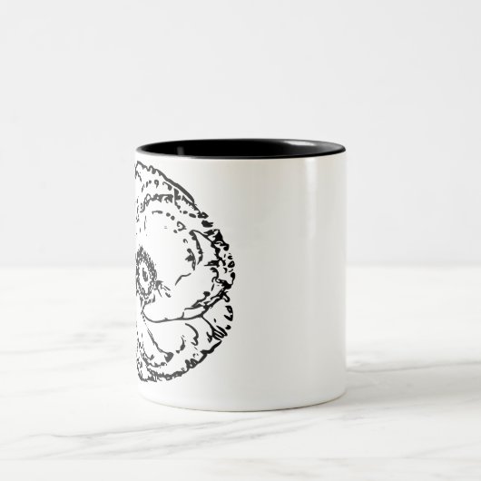 Tasse 2 Couleurs Fleur naturel (Centre)