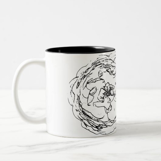 Tasse 2 Couleurs Fleur naturel (Gauche)