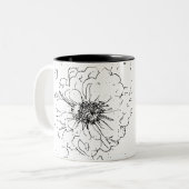 Tasse 2 Couleurs Fleur naturel (Devant gauche)