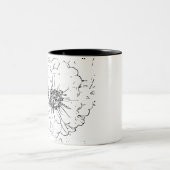 Tasse 2 Couleurs Fleur naturel (Centre)