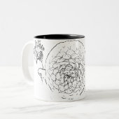 Tasse 2 Couleurs Fleur naturel (Devant gauche)