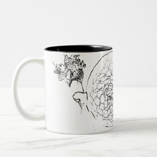 Tasse 2 Couleurs Fleur naturel (Gauche)