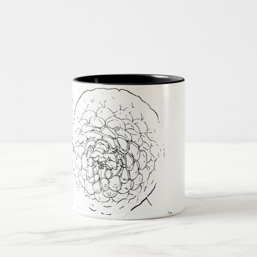 Tasse 2 Couleurs Fleur naturel (Centre)