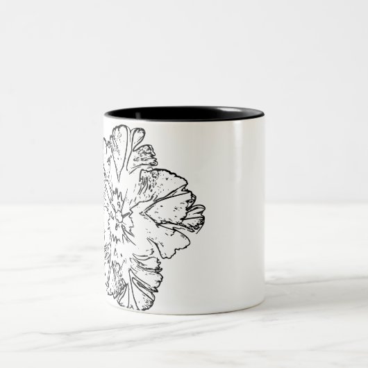 Tasse 2 Couleurs Fleur naturelle (Centre)