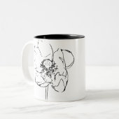 Tasse 2 Couleurs Fleur naturelle (Devant gauche)