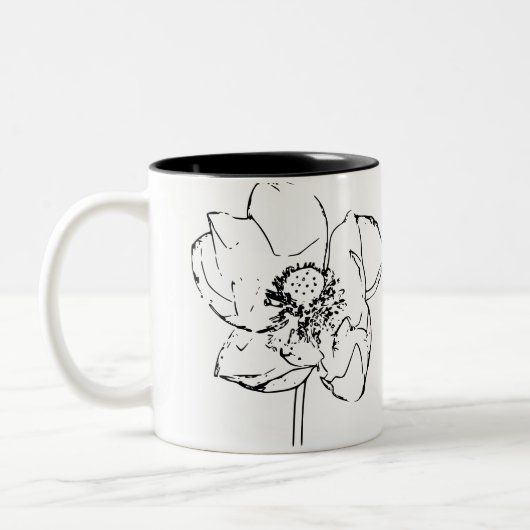 Tasse 2 Couleurs Fleur naturelle (Gauche)