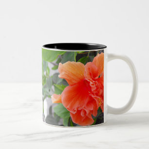 Tasse 2 Couleurs Fleur orange