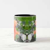 Tasse 2 Couleurs Fleur orange (Centre)