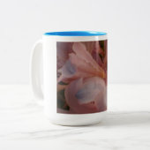 Tasse 2 Couleurs Fleur rose (Devant gauche)