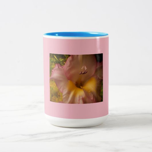 Tasse 2 Couleurs Fleur rose et violet (Centre)