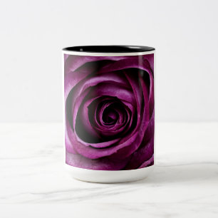 Tasse 2 Couleurs Fleur Rose violet