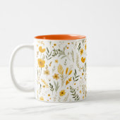 Tasse 2 Couleurs Fleur sauvage 15 oz (Gauche)