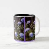 Tasse 2 Couleurs Fleur sauvage : Champ Scabious (Devant droit)