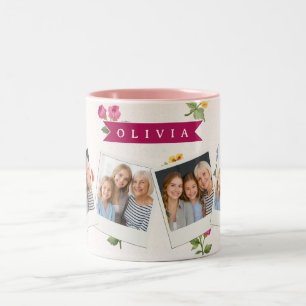 Tasse 2 Couleurs Fleur sauvage Cottagecore florale Ditsy personnali