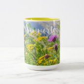 Tasse 2 Couleurs Fleur sauvage d'été Meadow (Centre)