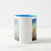 Tasse 2 Couleurs Fleur sauvage Et Étoiles (Centre)