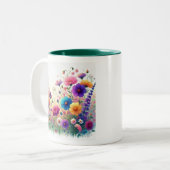 Tasse 2 Couleurs Fleur sauvage Rhapsody personnalisable (Devant gauche)
